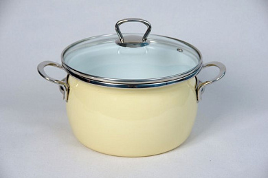 Кастрюля 2,5л (сфера) Сантэкс 1-2425211(Бл)"Беж"