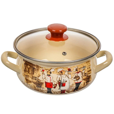 Кастрюля сфер. 2л, слоновая Сомелье Керченский металлургический завод 61904-102/4.02-У4