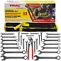 Набор комбинированных ключей 6-32 мм, пассатижи 250 мм, 26 пр WMC TOOLS WMC-5261DP+1 BLACK