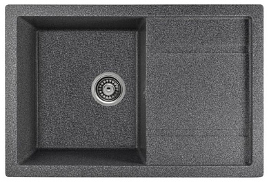 Мойка кухонная из мраморной крошки, графит, B27-24 Gerhans