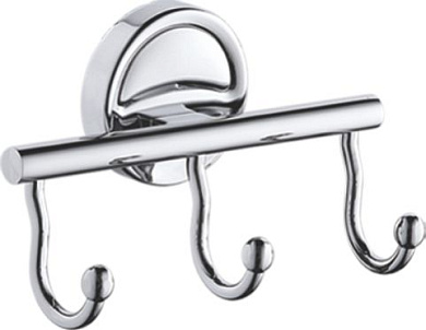 Крючок-вешалка, латунь, хром Ledeme L3505-3