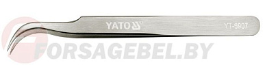 Пинцет загнутый 115 мм нерж. HRC30 Yato YT-6907