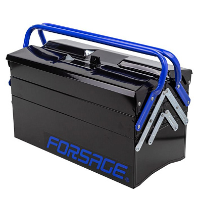 Ящик металлический складной 5-и секционный 200х245х500 мм, 45х95х450 мм-4 секции, 110х200х450 мм-1 секция Forsage F-NTBC122