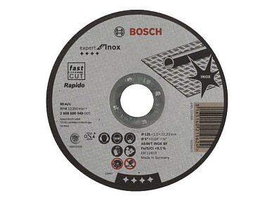 Круг отрезной 125х1,0х22.23 мм для нерж. стали Inox BOSCH 2608600549