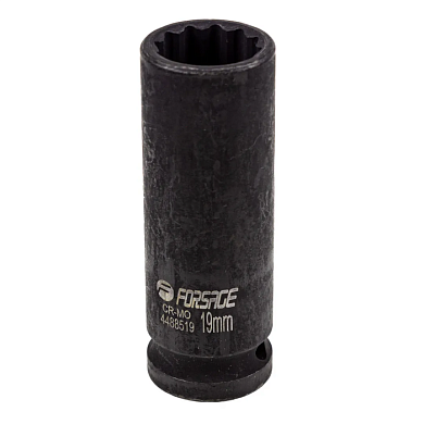 Головка ударная глубокая 19 мм 12-гр 1/2'' Forsage F-4488519
