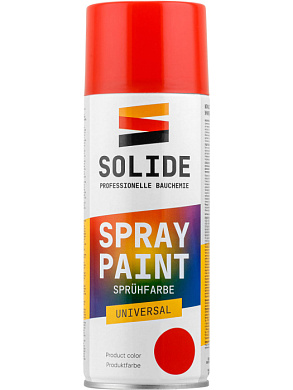Краска-эмаль аэроз. универсальная красный 400 мл SOLIDE SL-27516-1