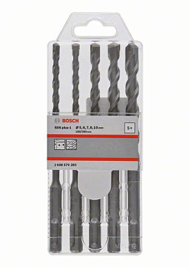Набор сверл SDS-plus-1 5/6/7/8/10 мм (5 шт) BOSCH (2608579285)