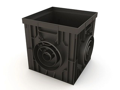 Дождеприемник пластиковый 300х300мм, черный Ecoteck ДИ 03405000