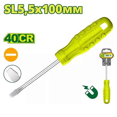 Отвертка шлицевая SL5,5 100 мм DYLLU DTSD3954