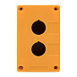 Корпус КП102 пластиковый 2 кнопки желтый EKF PROxima cpb-102-o