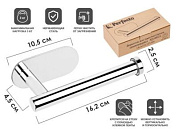 Держатель для туалетной бумаги самоклеящийся AQUARIUS, нержавеющая сталь, Perfecto Linea 35-031002