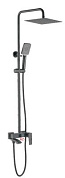 Душевая система встраиваемая со смесителем с изливом и тропическим душем, латунь, графит Ledeme L2478U