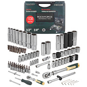 Набор инструмента 108 пр. 1/4''&1/2'' 6-гр. RockForce RF-41082-5L EURO