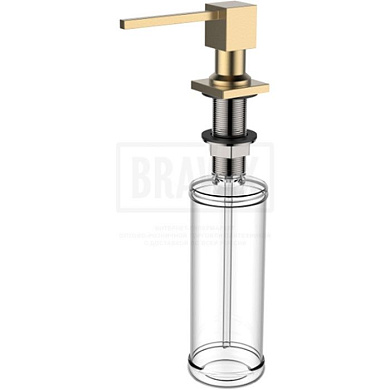 Дозатор моющего средства встраиваемый в мойку, латунь/пластик, золото GERHANS K50404G