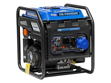 Электростанция, генератор инверторный бензиновый PE-7000RSI, инверторный 5.5 кВт, 230 В, бак 15.0 л ECO EC1563-9