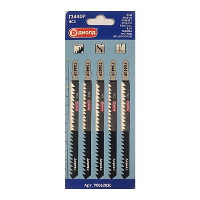 Пилки для лобзика по дереву T 344 DP Диолд 90062020