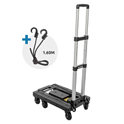 Тележка платформенная складная с телескопической ручкой, до 170 кг Forsage F-VT270