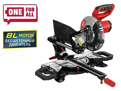 Аккум. торцовочная пила СMS 2118-1 LM в кор., 18 В, 210 мм, глуб. до 65 мм, шир. до 310 мм, лазер WORTEX 1329459