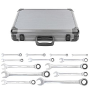 Набор ключей комбинированных трещоточных с шарниром 13 пр., 8-32 мм DISEN DSL1701